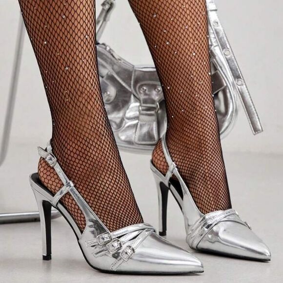 BRAND NEW MADDEN GIRL POINTED TOE BACKLESS HIGH HEELS SANDAL G1 - Picture 16 of 16